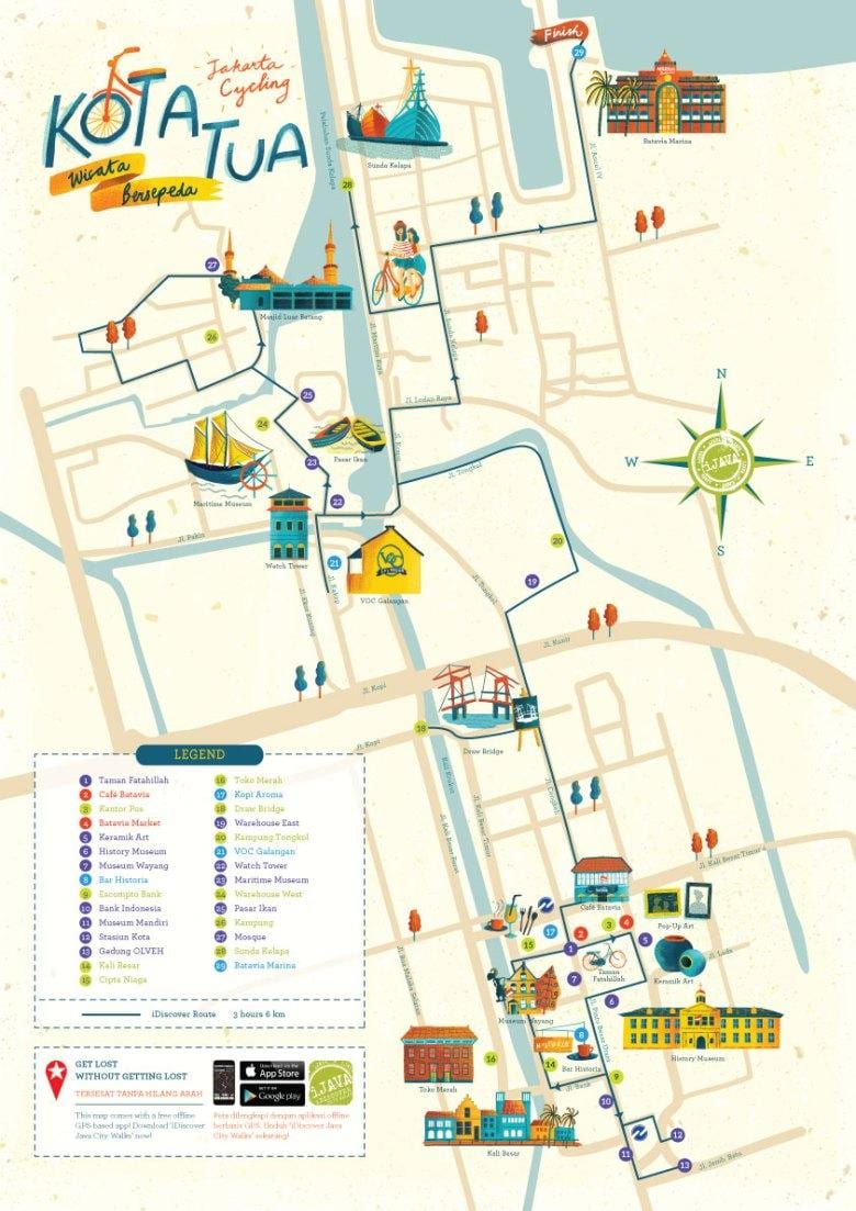 வரைபடம் கோட்டா ஜகார்த்தா