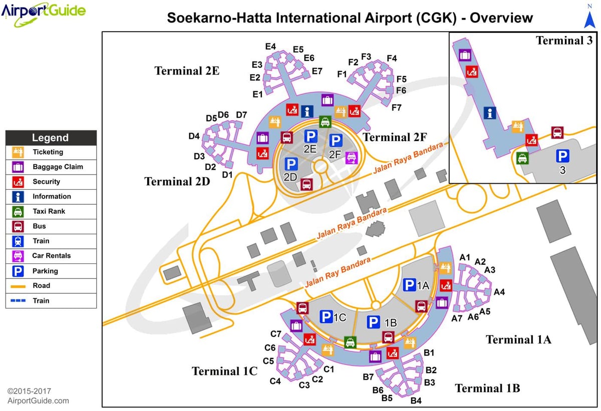 cgk விமான நிலைய வரைபடம்