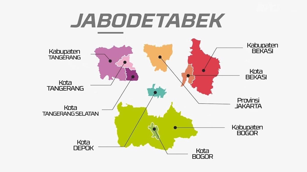 வரைபடம் jabodetabek