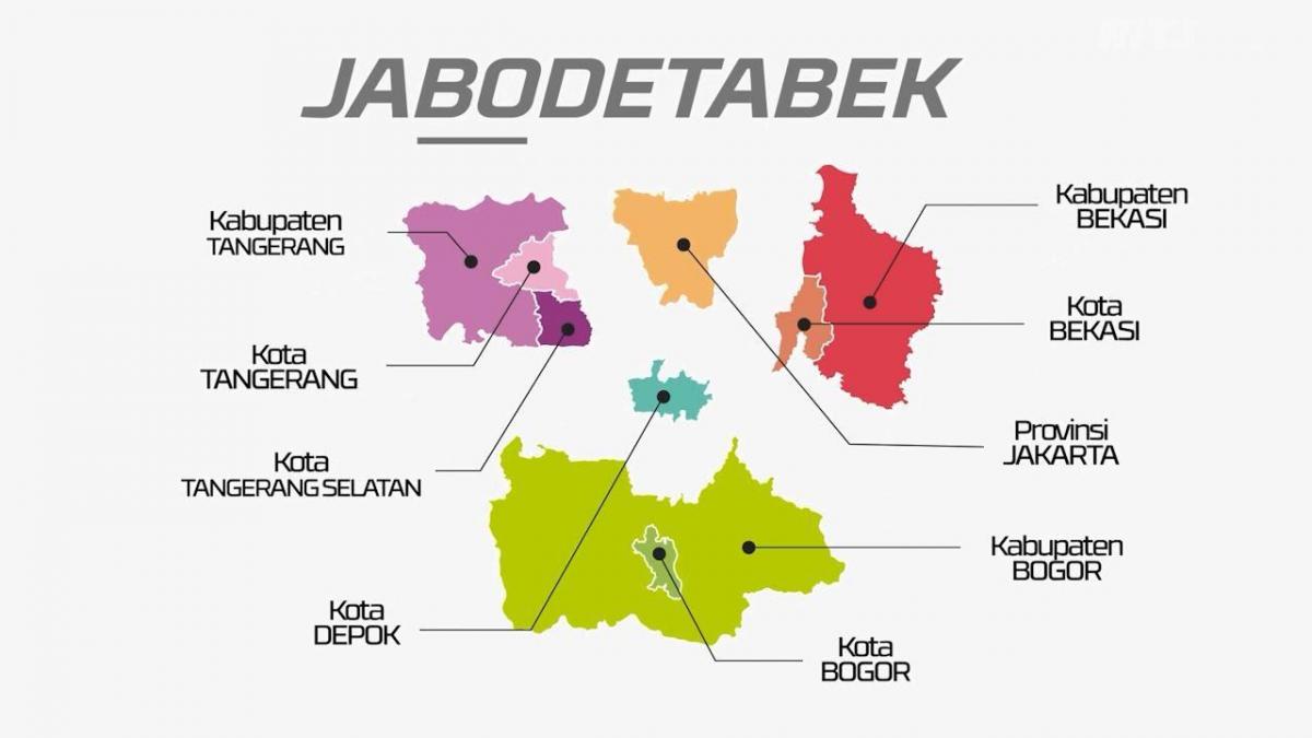 வரைபடம் jabodetabek