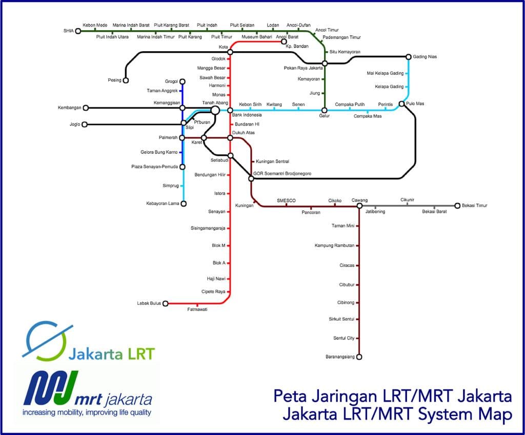 ஜகார்த்தா lrt வரைபடம்