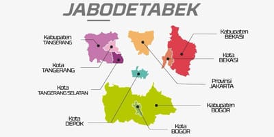 வரைபடம் jabodetabek